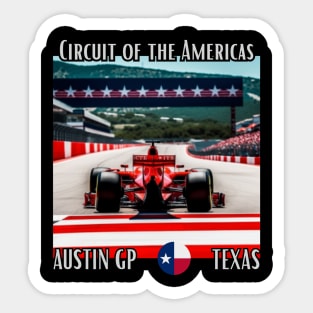 Circuit of the Americas, Austin GP, Texas, formula 1, usa grand prix Sticker